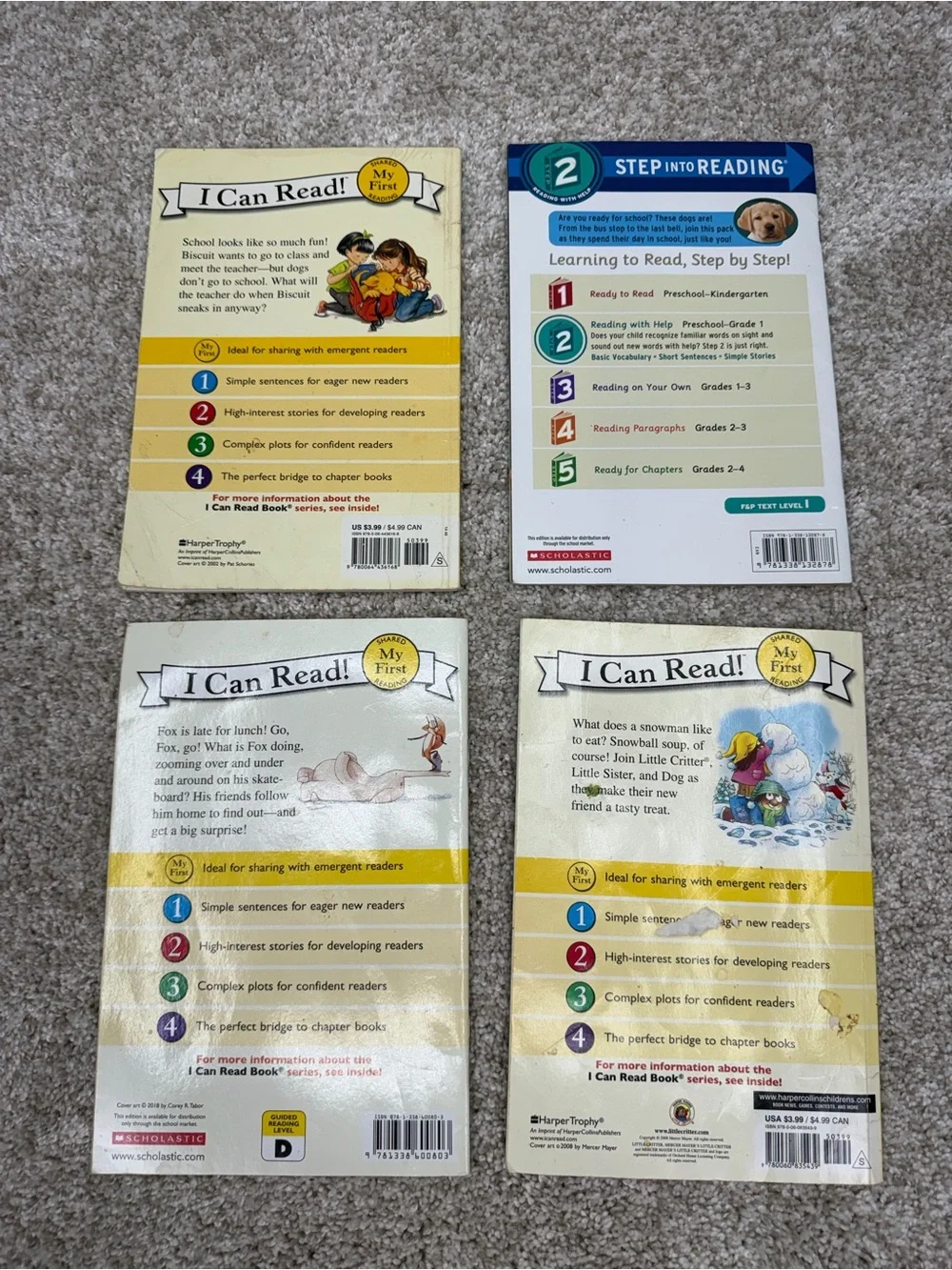 Beginner Reader I Can Read Children's Book Bundle Lot of 8
